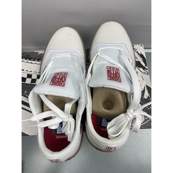 VANS AVE SKATE SPORT LEATHER  WHITE SHOES MEN'S SIZE 5.5 - Picture 5 of 16